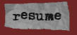 resume